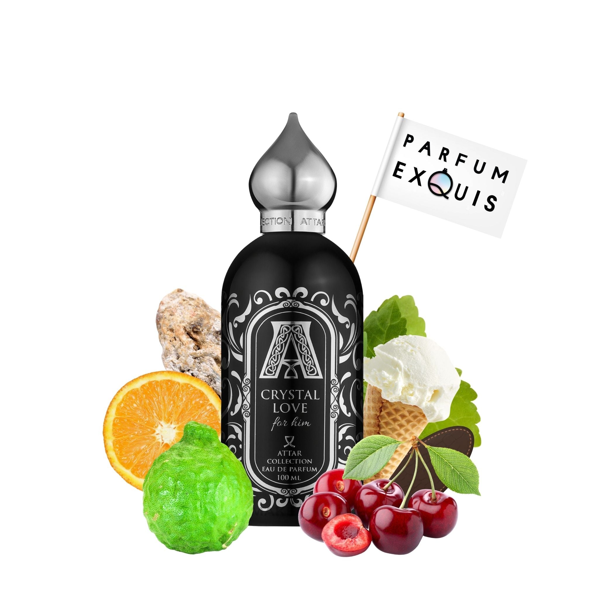 Crystal Love for him Attar Collection