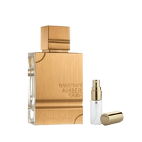 Amber Oud Al Haramain sample size travel decant